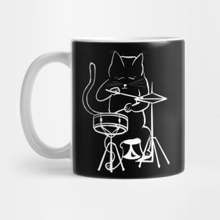 Cat at Tat Tat (White) Mug